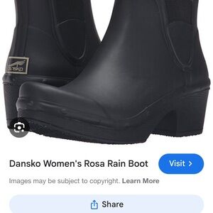 Dansko Rosa rain boots rubber